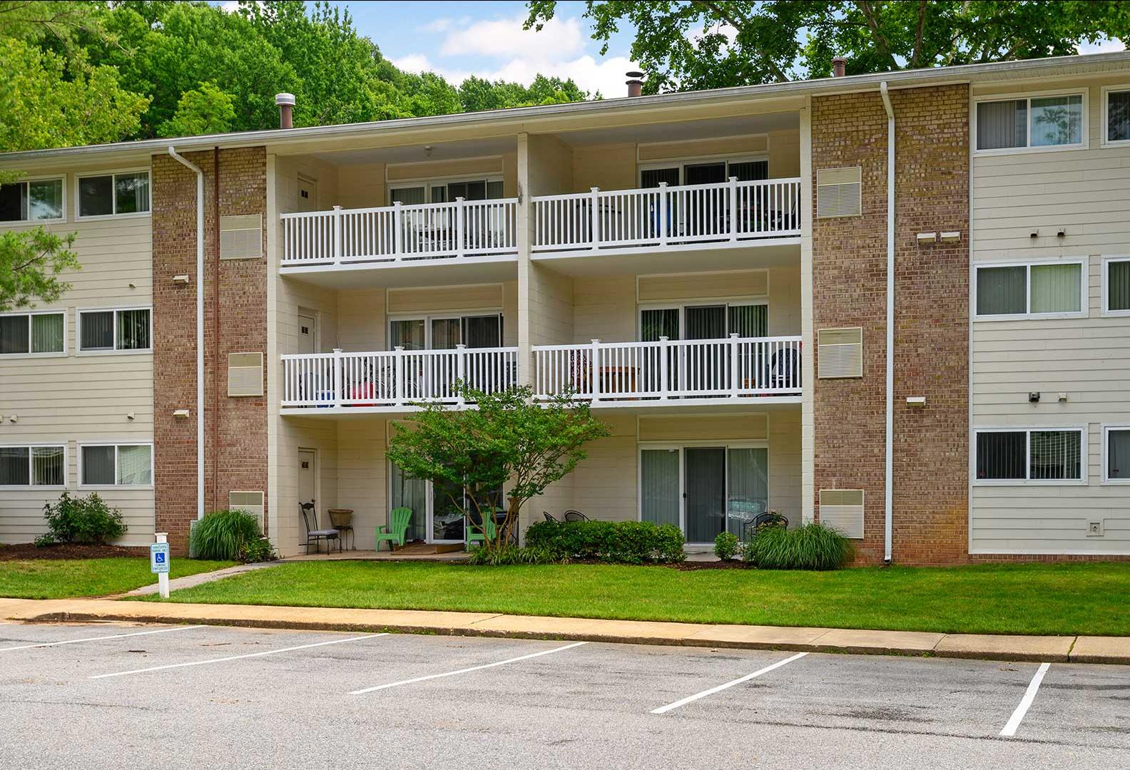 The Heather Hill garden apartment complex