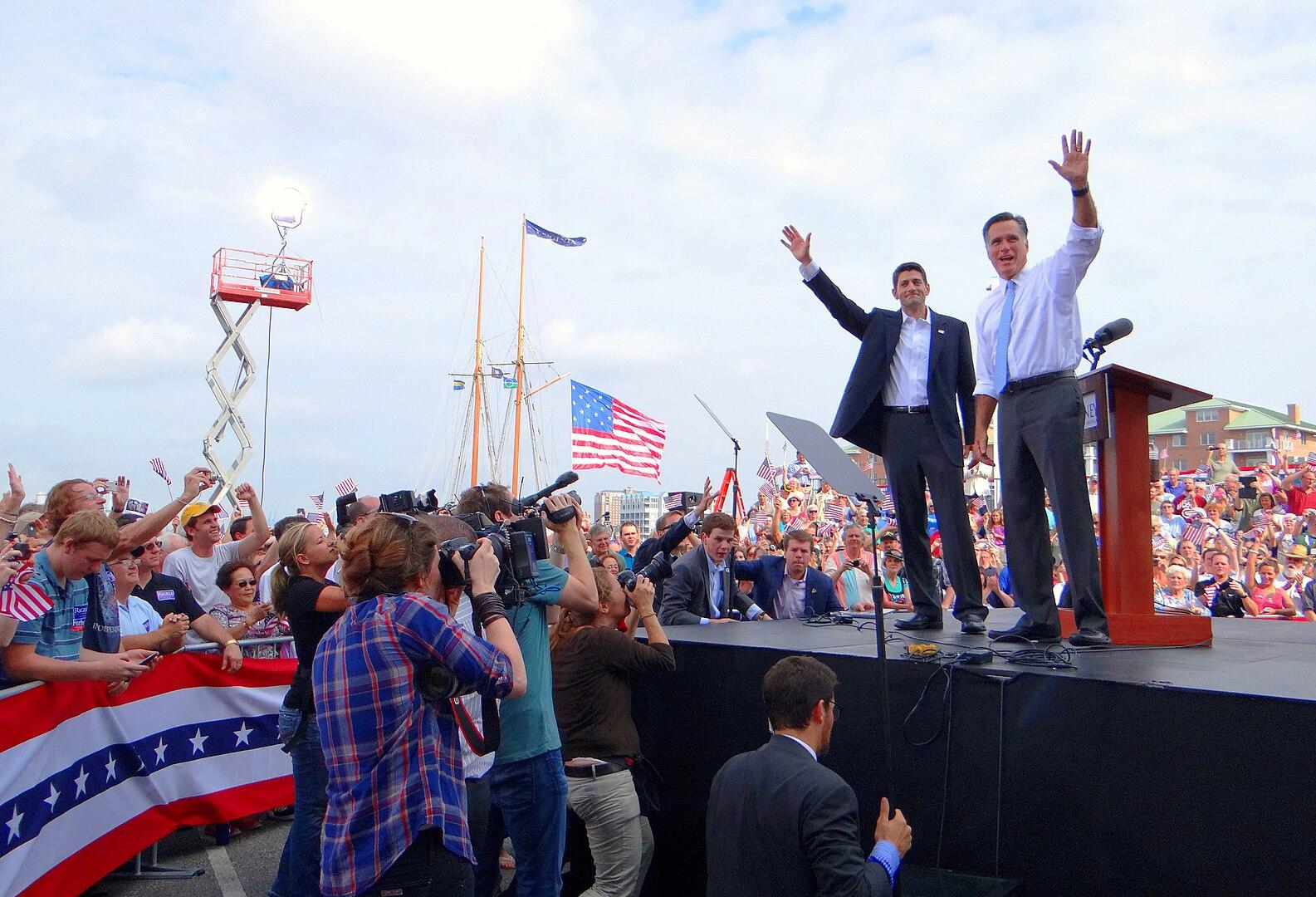 Paul Ryan and Mitt Romney 2012 Campaign Trail