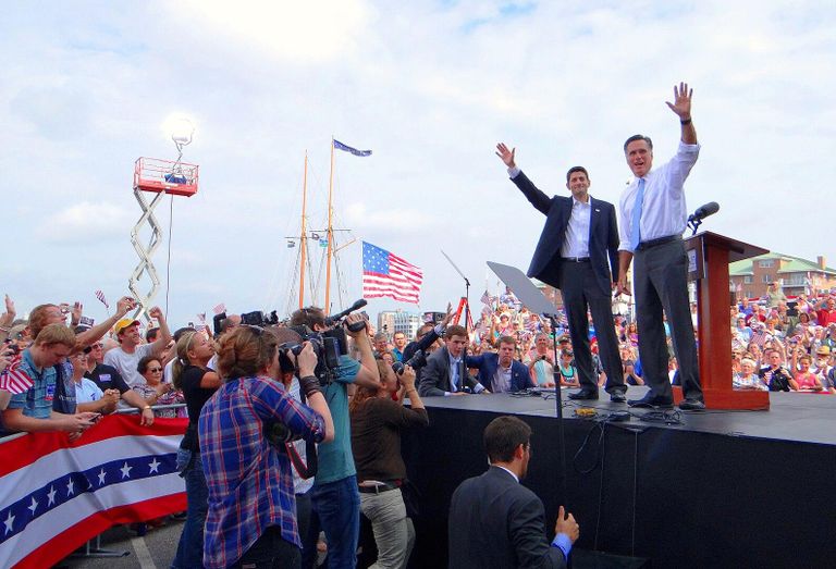 Paul Ryan and Mitt Romney 2012 Campaign Trail