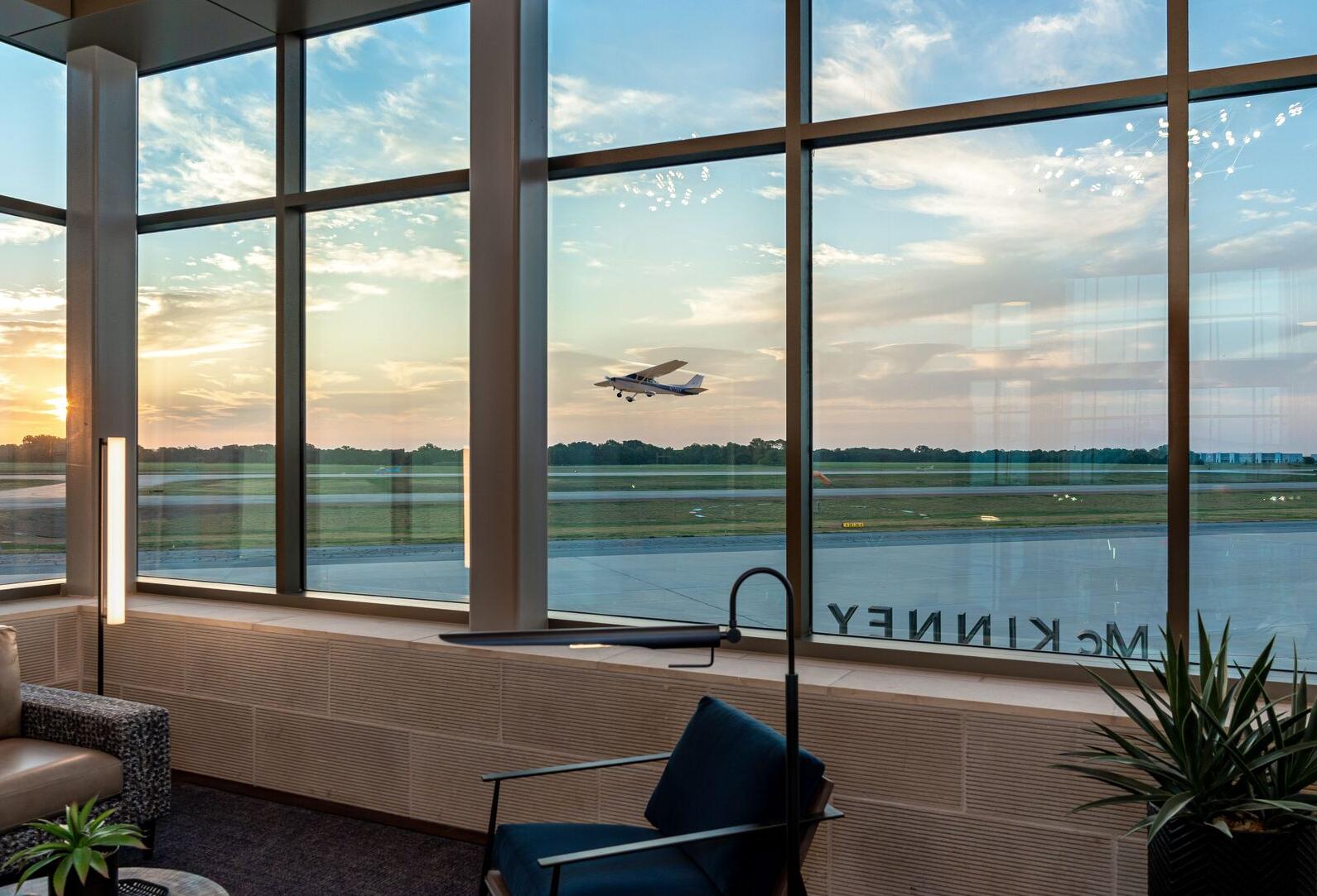 A view from the terminal