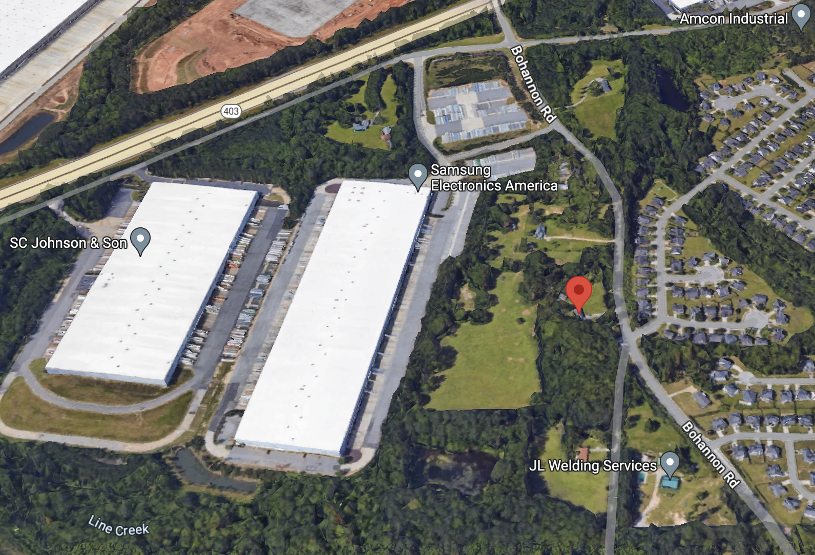 The site in Fairburn where a 1.2M SF data center campus is being planned.