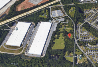 The site in Fairburn where a 1.2M SF data center campus is being planned.
