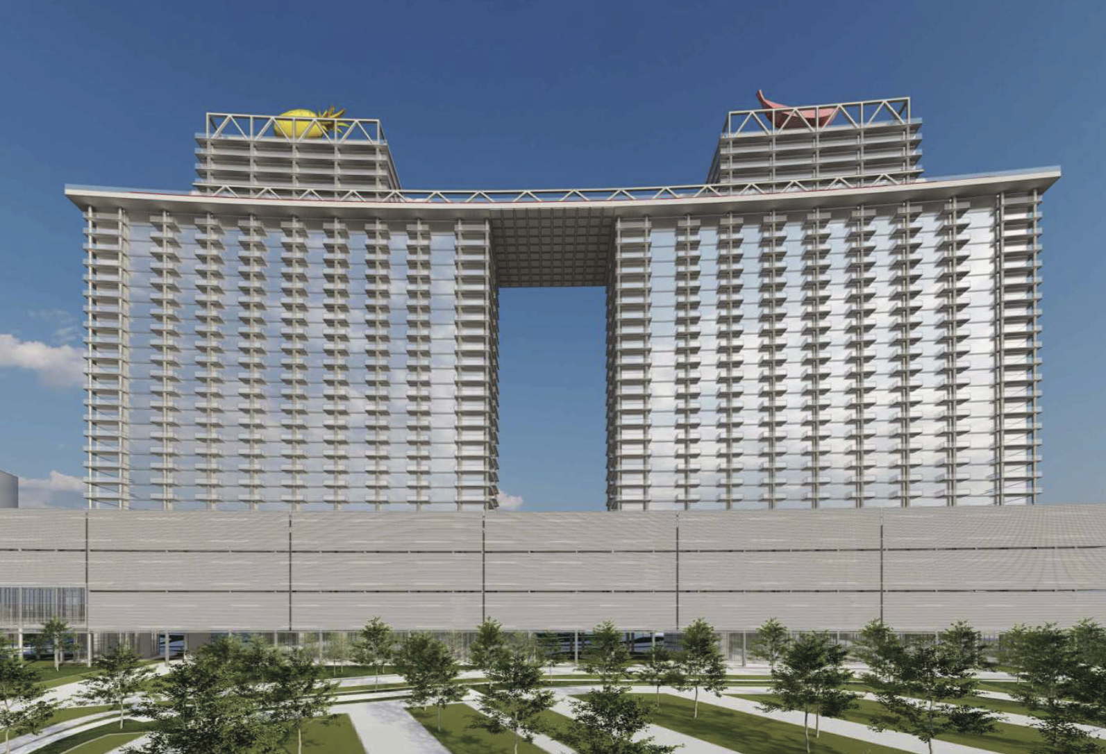 Approved renderings for Dadeland The Line Macklowe site at 8609 SW 72nd Ave.
