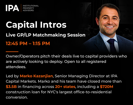 Join us for Capital Intros: Live GP/LP Matchmaking