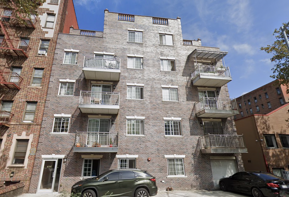 345 Ovington Ave., where developer Xi Hui Wu allegedly promised residents condo ownership but instead disappeared with their money.