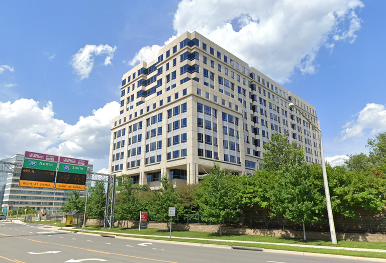 Hilton's headquarters at Park Place II, 7930 Jones Bridge Drive, McLean