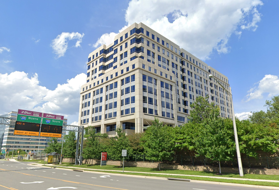 Hilton's headquarters at Park Place II, 7930 Jones Bridge Drive, McLean