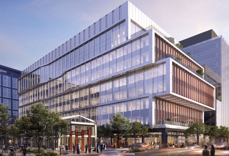 A rendering of Federal Realty's 350 Assembly Row development in Somerville.