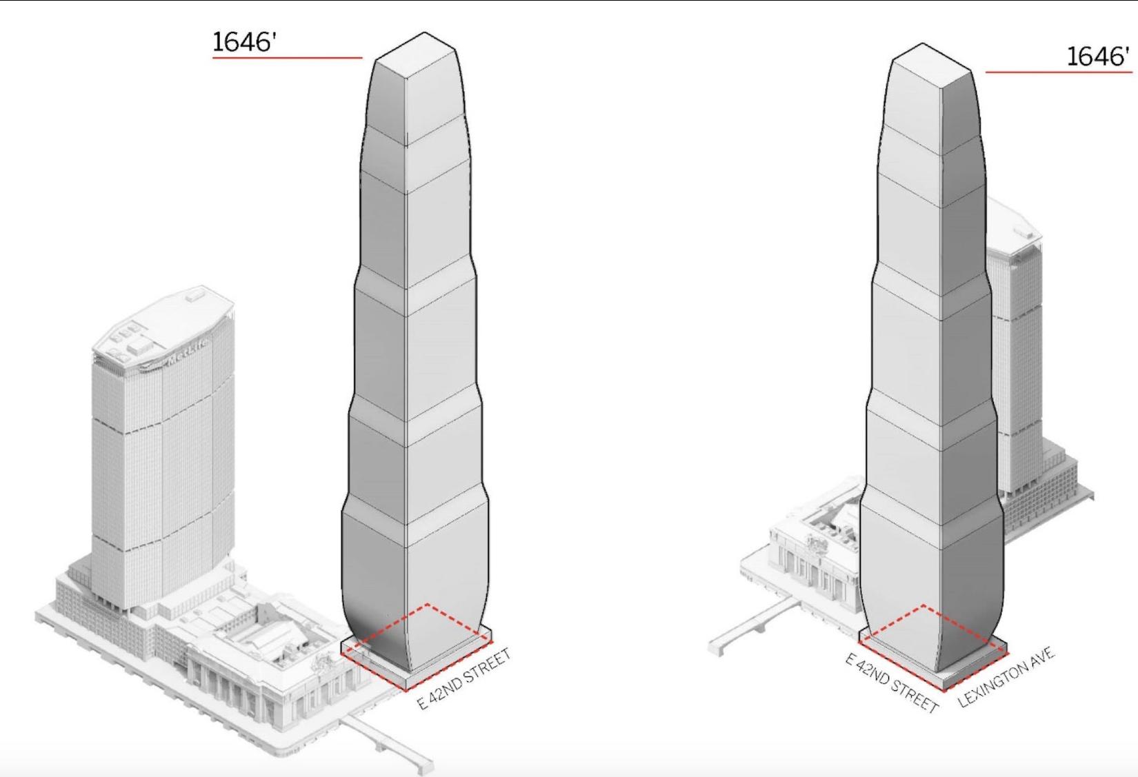 1,600-Foot Office And Hotel Tower Planned Next To Grand Central