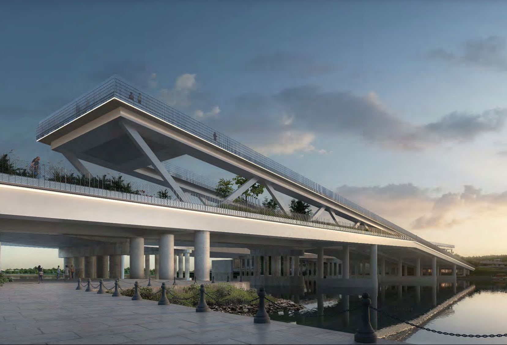 Rendering of the 11th Street Bridge Park