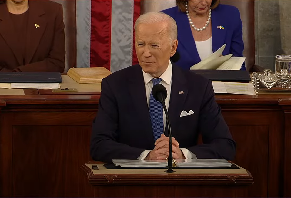 President Joe Biden during his 2022 State of the Union address