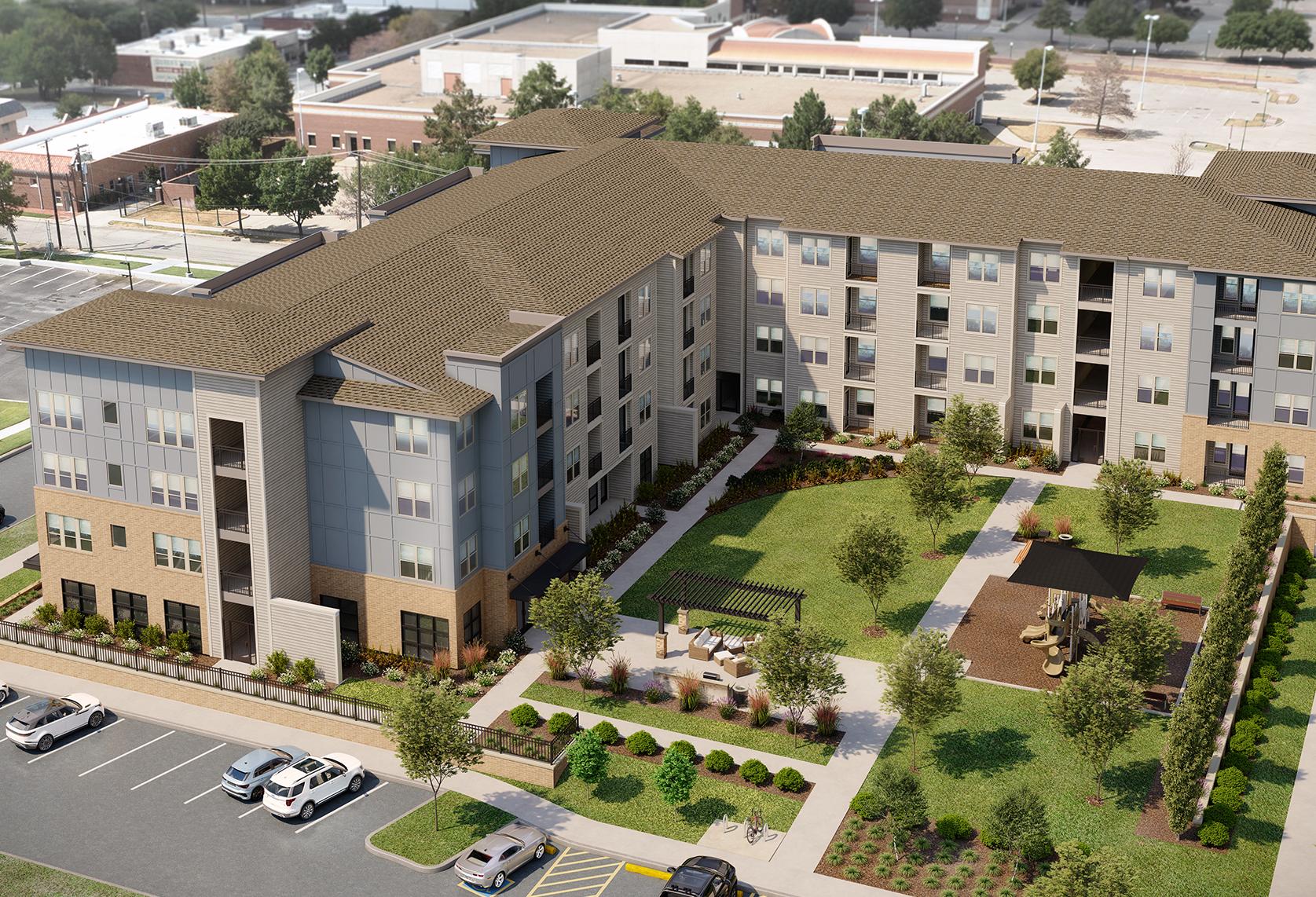 Apartment building.