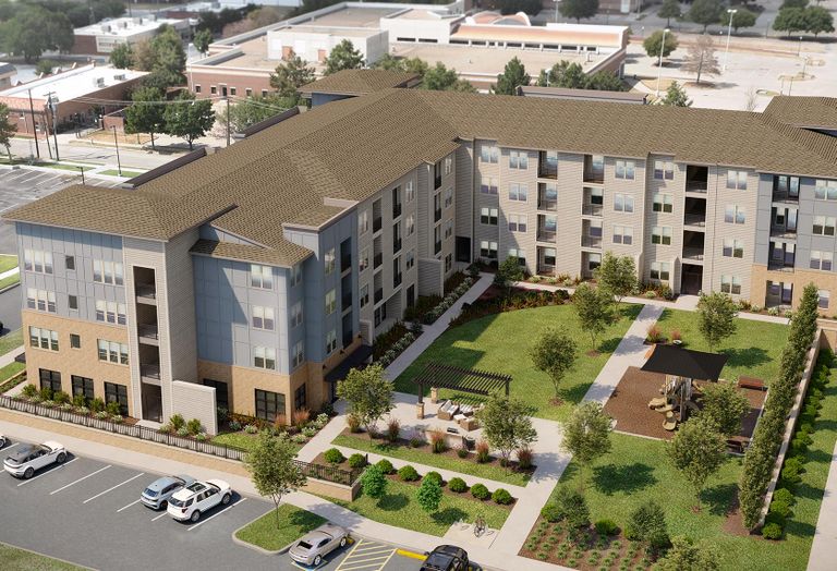 Apartment building.