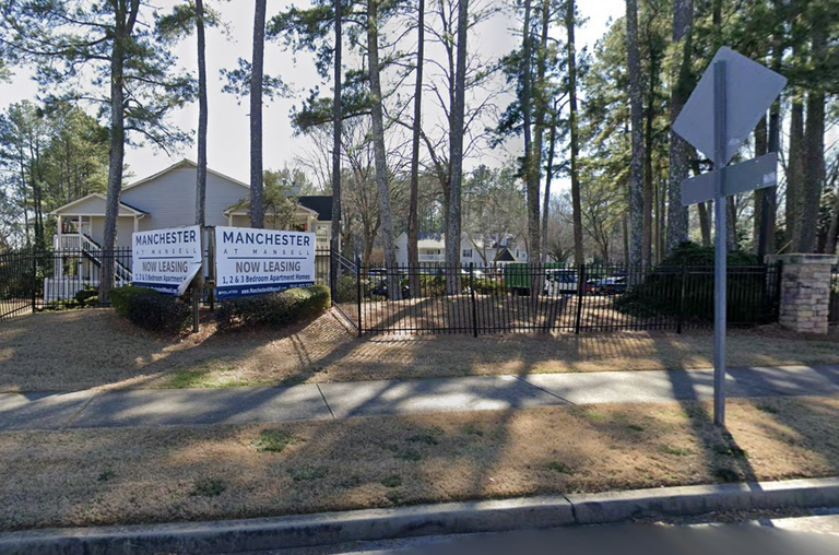 The Manchester at Mansell Apartments in Alpharetta.
