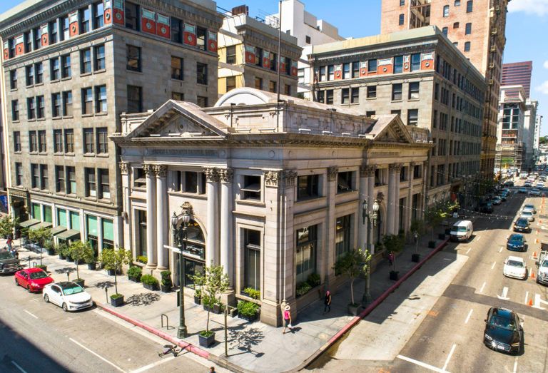 Farmers & Merchants Bank building at 401 South Main St. in downtown Los Angeles
