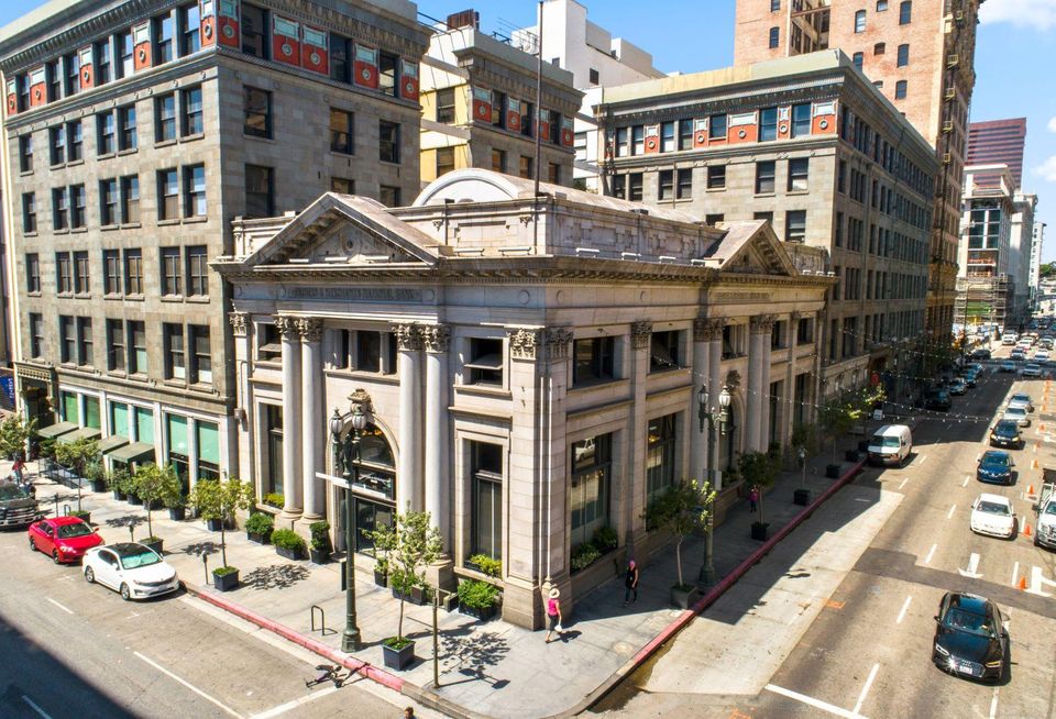 Farmers & Merchants Bank building at 401 South Main St. in downtown Los Angeles