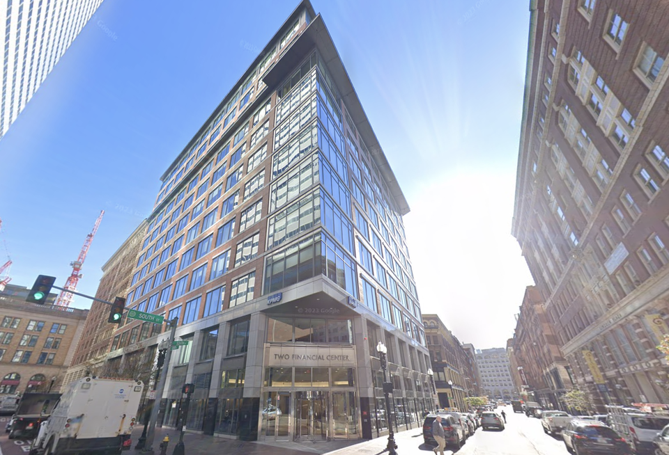 The owner of Two Financial Center in the Leather District has proposed a partial conversion project on the project that would transform 40% of the office space in the building into life sciences space.