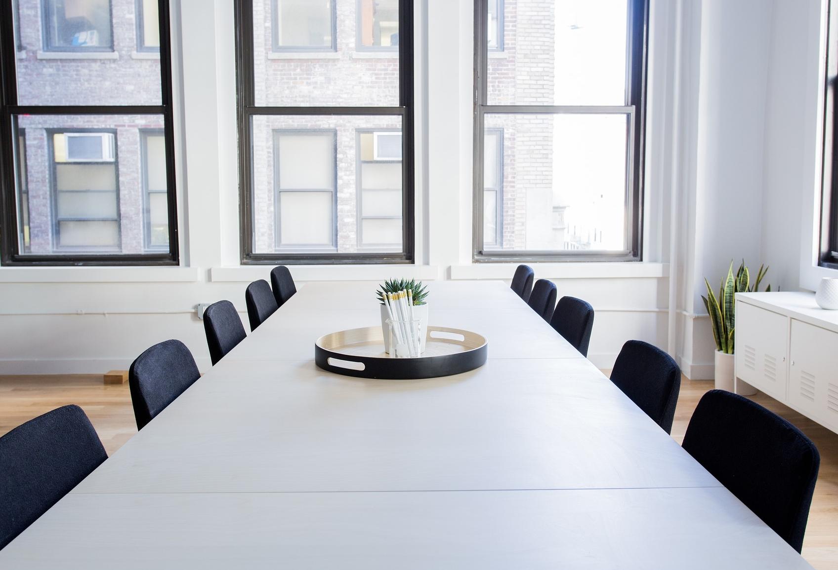 Boardroom in small office