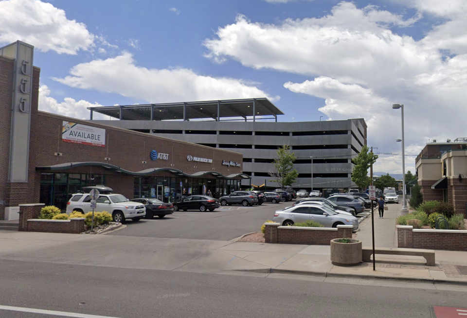 A Google Maps Street View image of the Shops at 6th and Broadway
