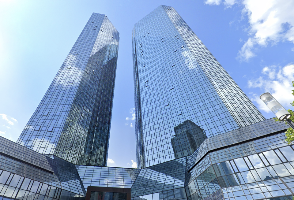 Deutsche Bank headquarters in Frankfurt, Germany.