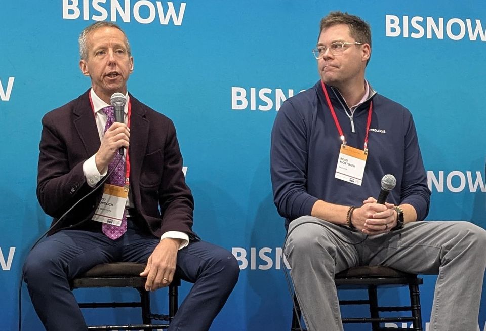 KSS Architects Partner Scot Murdoch and Prologis Senior Vice President Read Mortimer discussed Blue Highways on an October Bisnow event.