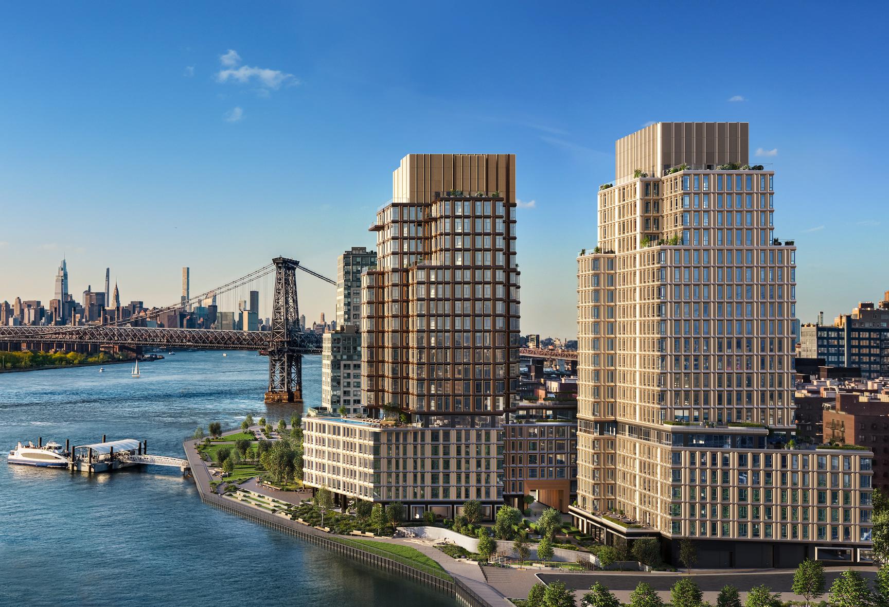 Naftali Group has started construction on a five-building, 1M SF development in Brooklyn dubbed Williamsburg Wharf.