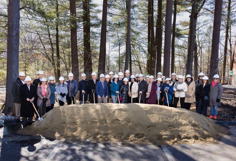 A photo from the Opus Newton groundbreaking event, which was attended by Lieutenant Gov. Kim Driscoll and Newton Mayor Ruthanne Fuller.