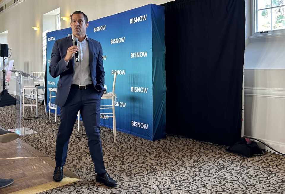 Coral Gables Mayor Vince Lago at Bisnow's The Future of Coconut Grove and Coral Gables event.