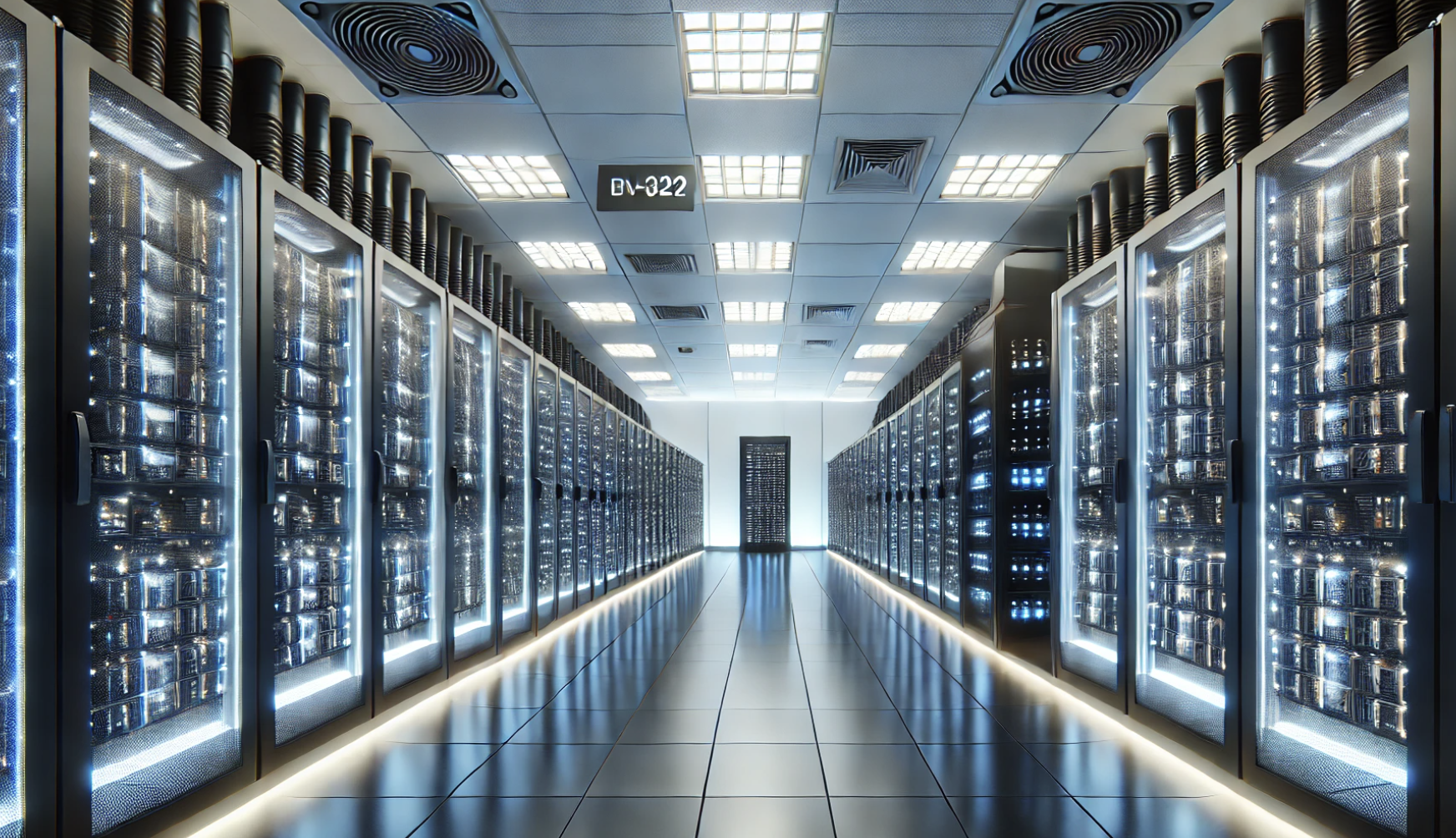 data center and server racks 