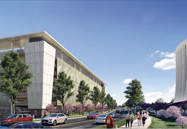 A rendering of one design option for G1 in the planned RFK Campus