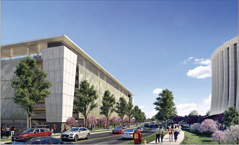 A rendering of one design option for G1 in the planned RFK Campus