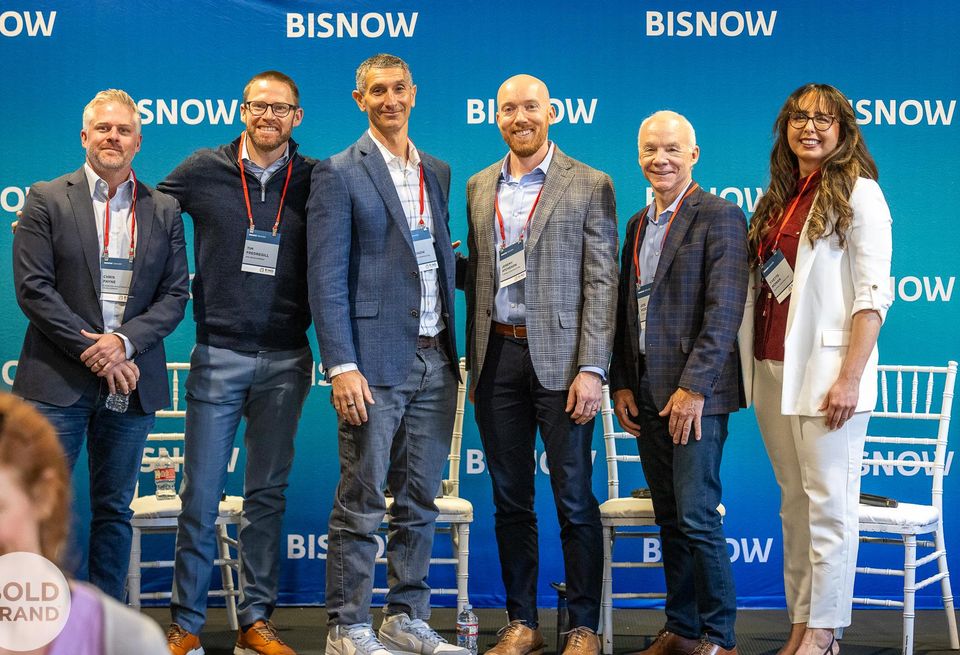 A high-resolution photo of panelists at Bisnow's Denver Construction and Development event in Broomfield