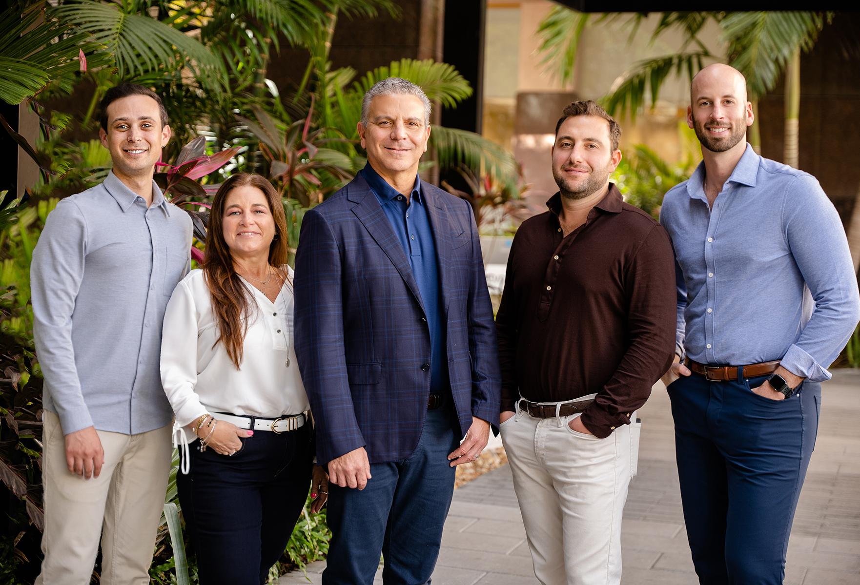 Stream Realty Partners announced on Tuesday that Greg Katz will manage a five-person team in Miami—the firm’s first office in the South Florida market. Pictured above are the executives joining Katz from left to right: Jason Warren, Teresa Sanzone, Greg Katz, Carlyle Coffin, and Mike Lisch.