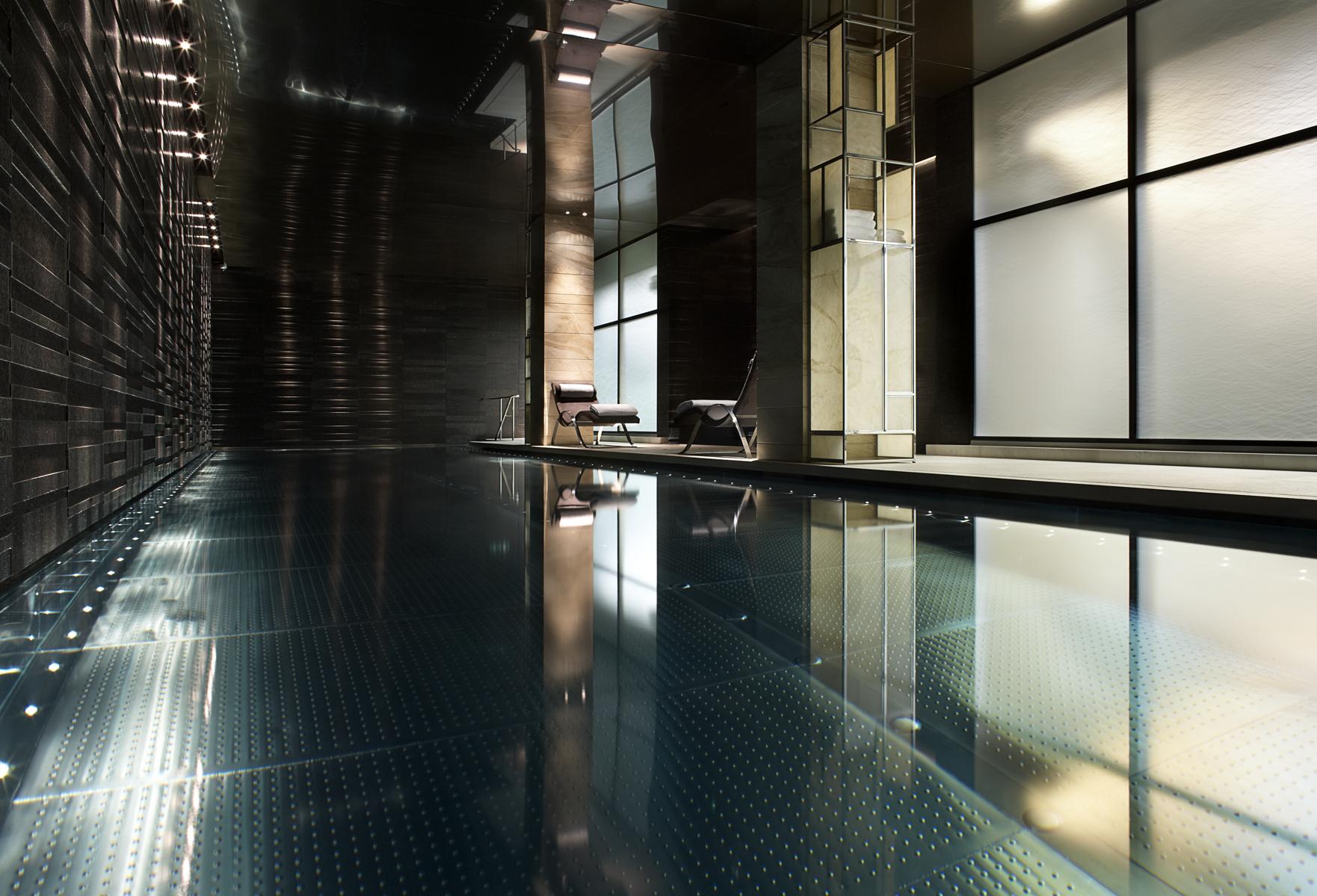 One Hyde Park's 21-metre swimming pool