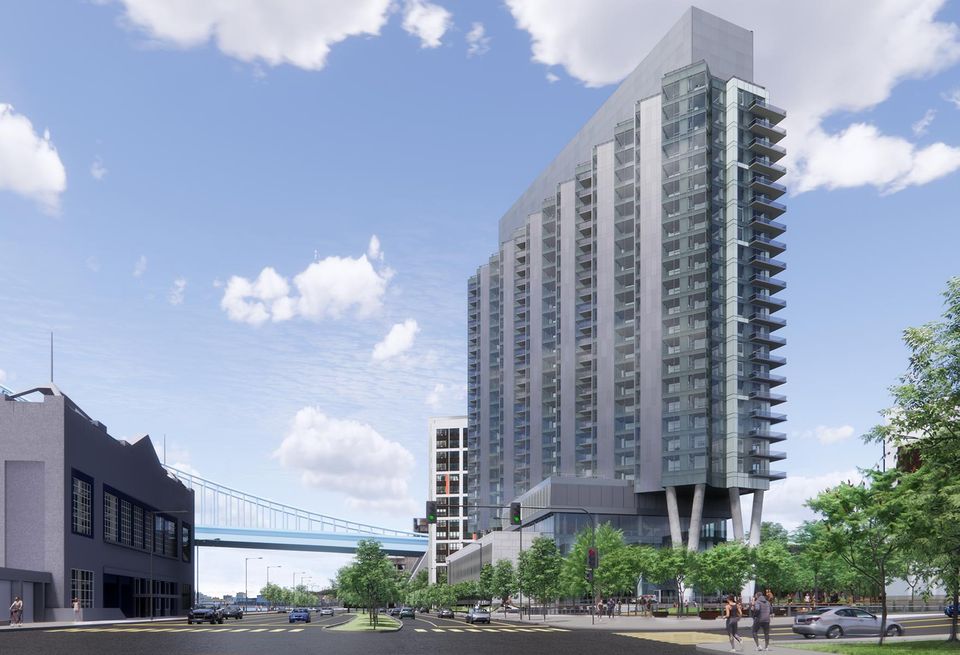 durst organization delaware river waterfront multifamily rendering