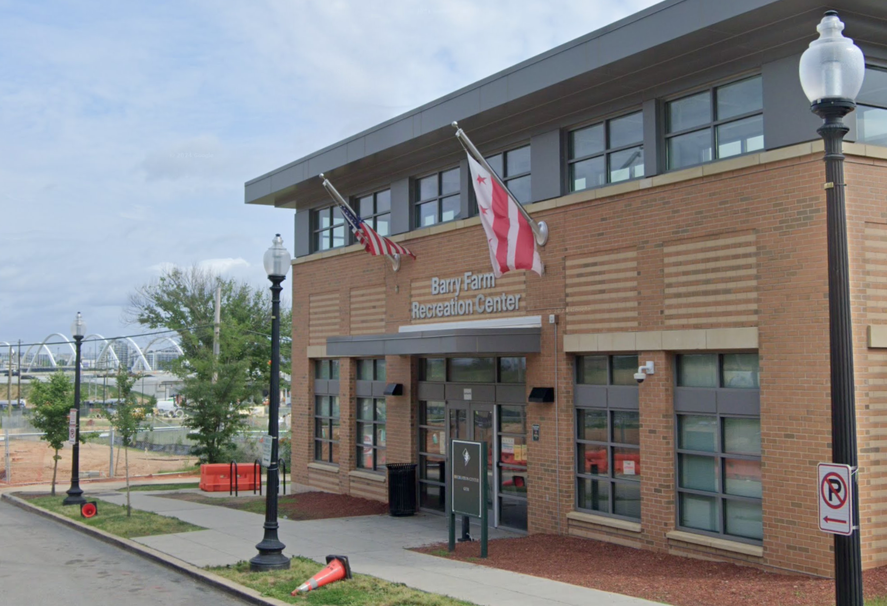 The Barry Farm Recreation Center in Southeast D.C.'s Barry Farm community. 