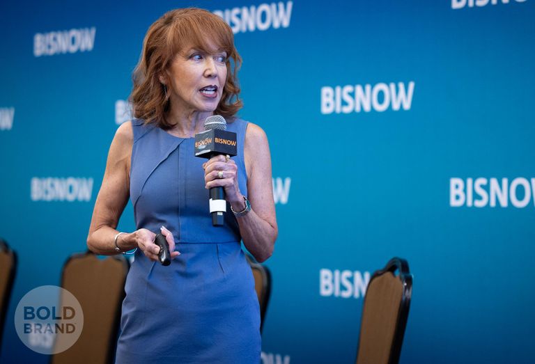 A high-resolution professional image of the keynote speaker at Bisnow's State of Colorado Springs event
