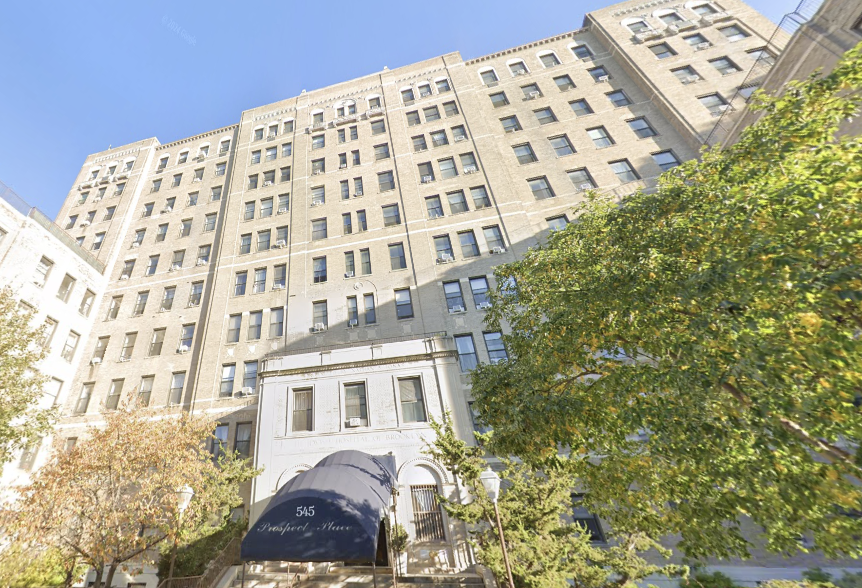 The former Brooklyn Jewish Hospital, transformed into a rent-stabilized apartment complex in the early 2000s.