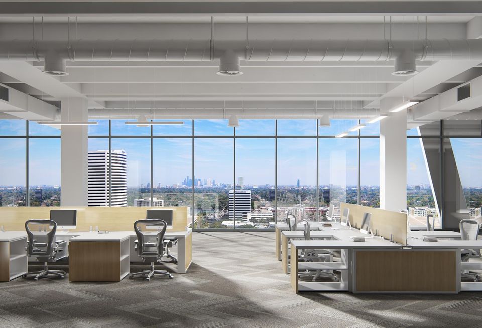 A rendering of office space at 4411 San Felipe