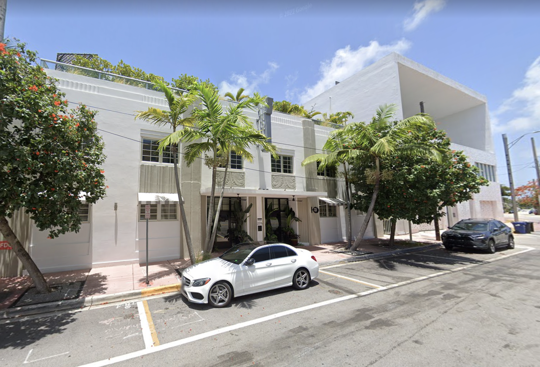 The Kayak Miami Beach hotel at 2216 Park Ave., the owner of which is facing foreclosure.