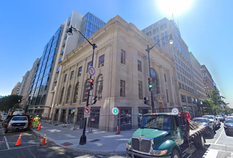 A view of The Bank Building under construction at 699 14th St.