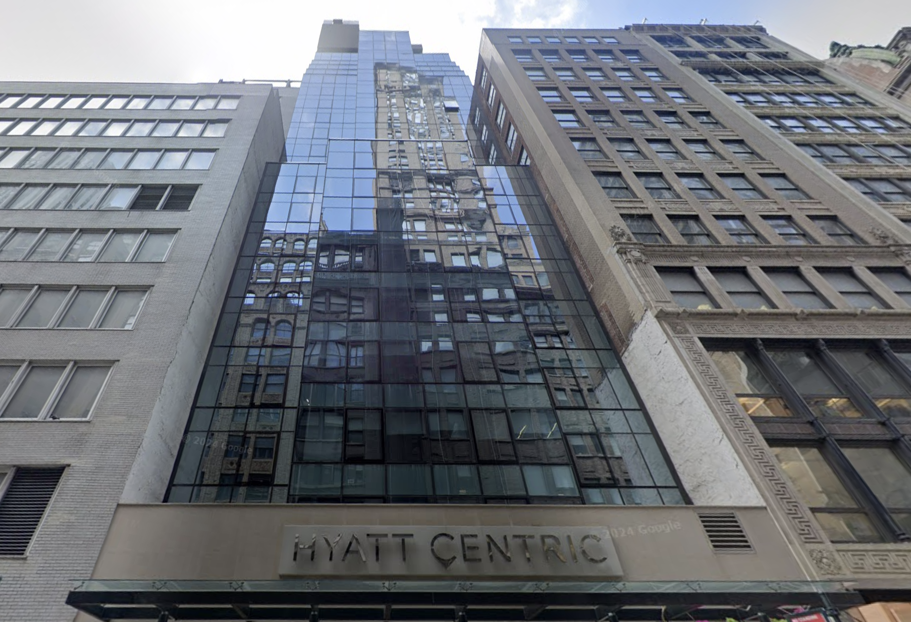 The Hyatt Centric hotel on East 39th Street was one of the 34 New York City hotels that changed hands in 2023.