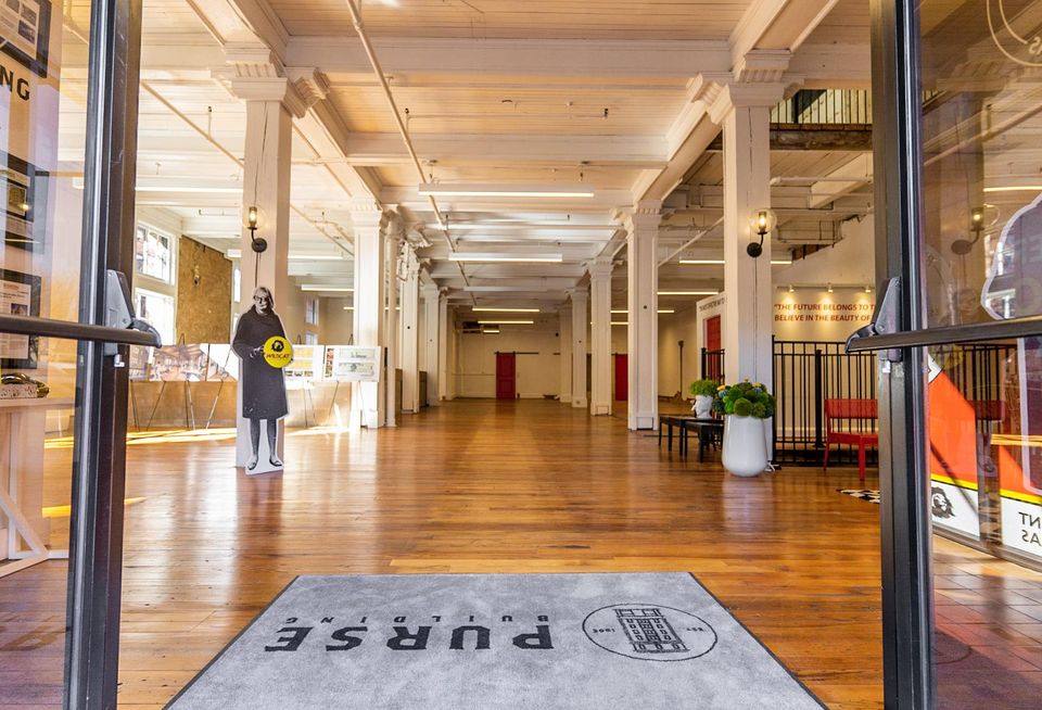 office building entryway