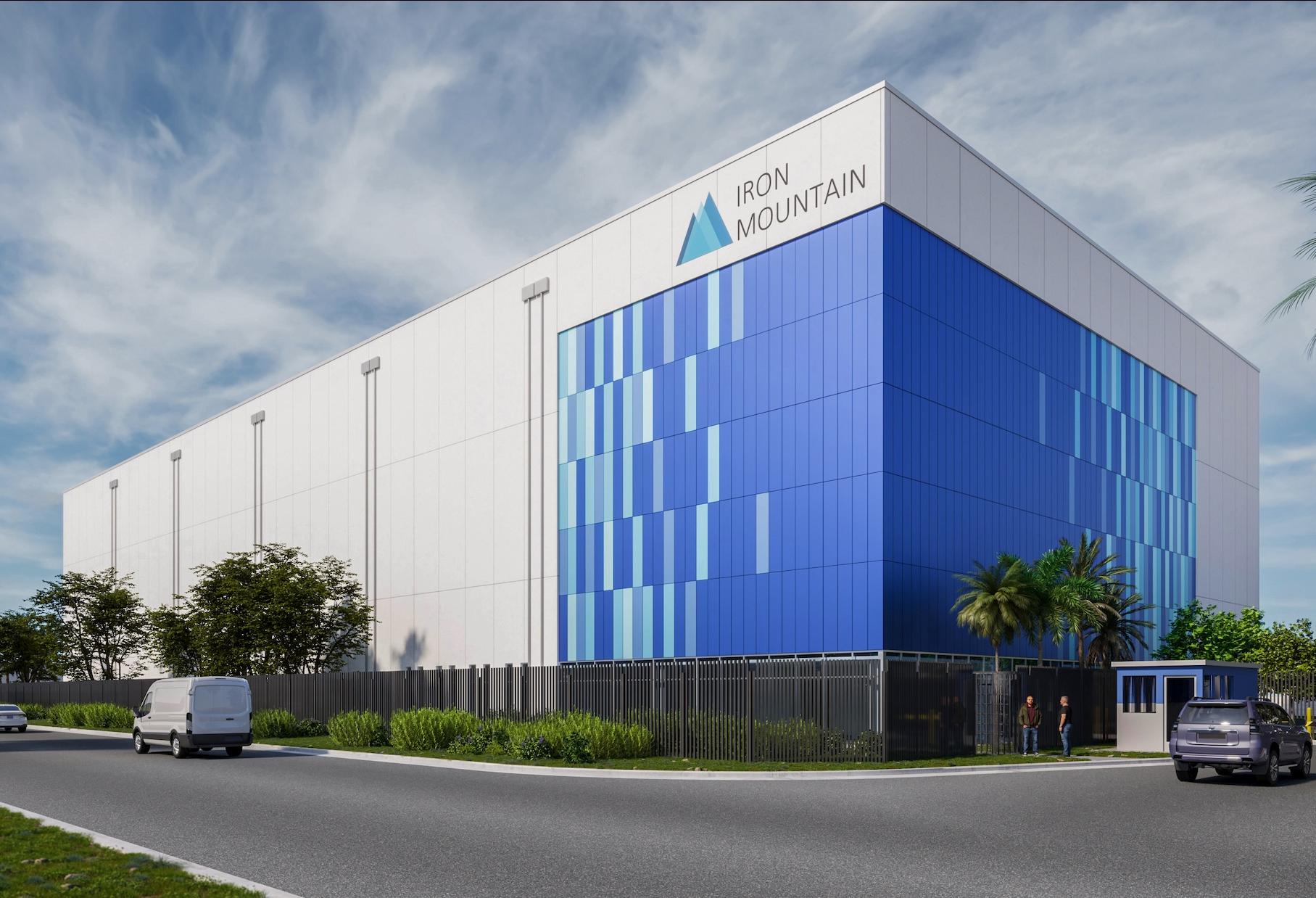 Iron Mountain data center, MIA-1, renderings in Miami