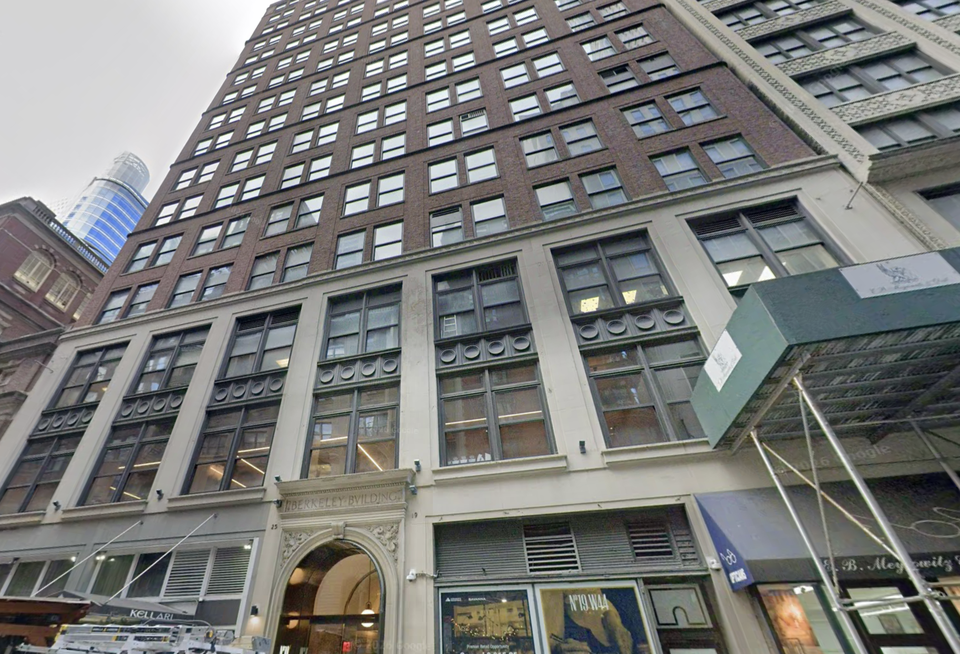 The Berkeley Building in Midtown Manhattan, acquired this week by a partnership between Olmstead Properties and Vertex for $108M.