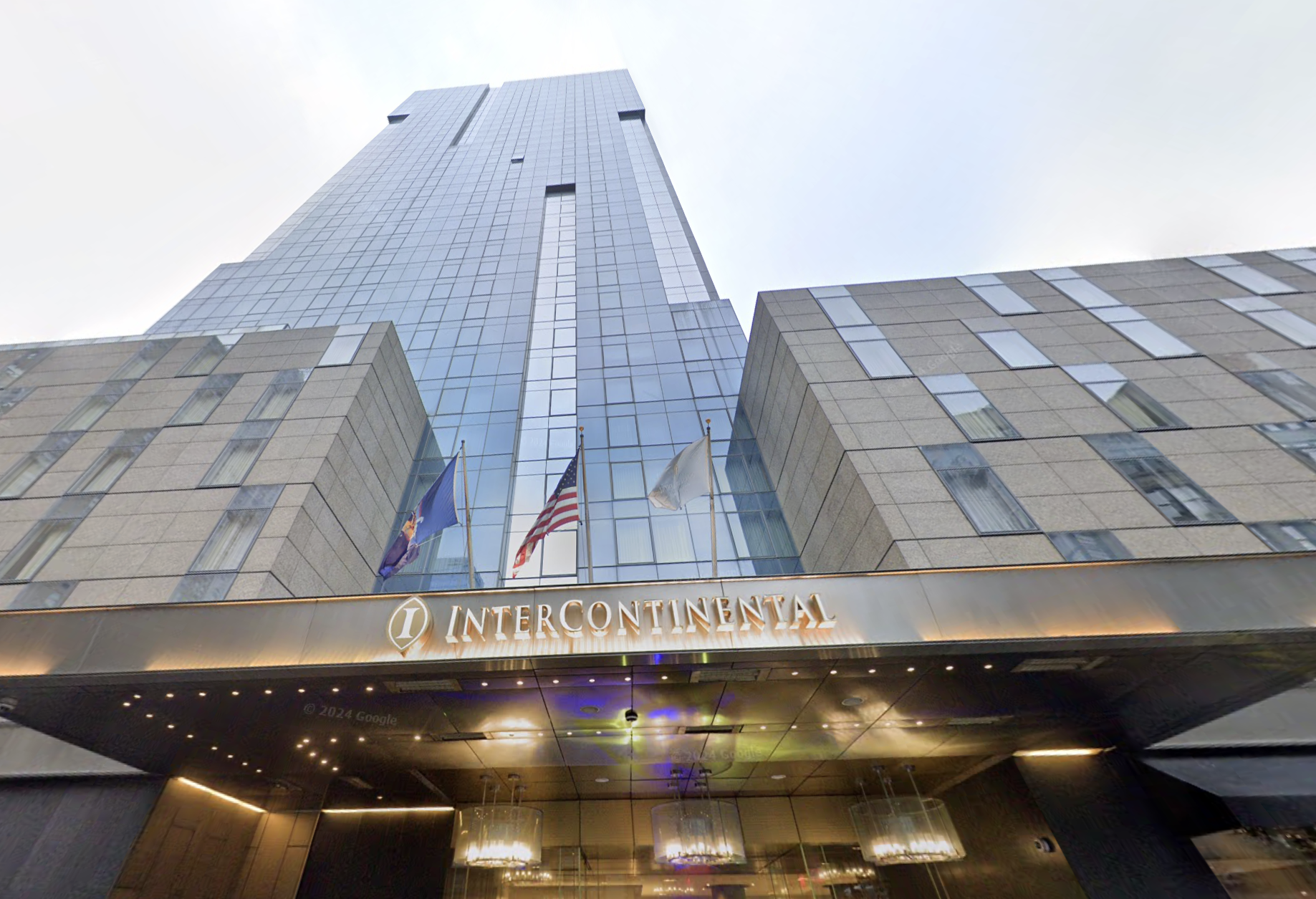 The InterContinental New York Times Square hotel at 300 W. 44th St. 