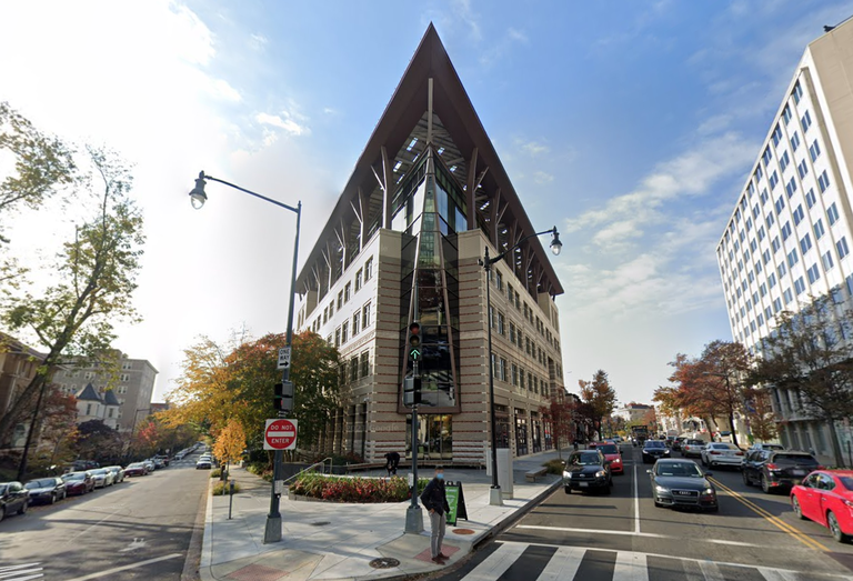 The American Geophysical Union headquarters, located at 2000 Florida Ave. NW, redesigned by Hickok Cole
