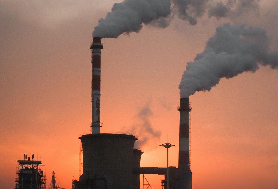 petrochemical refinery stacks oil and gas