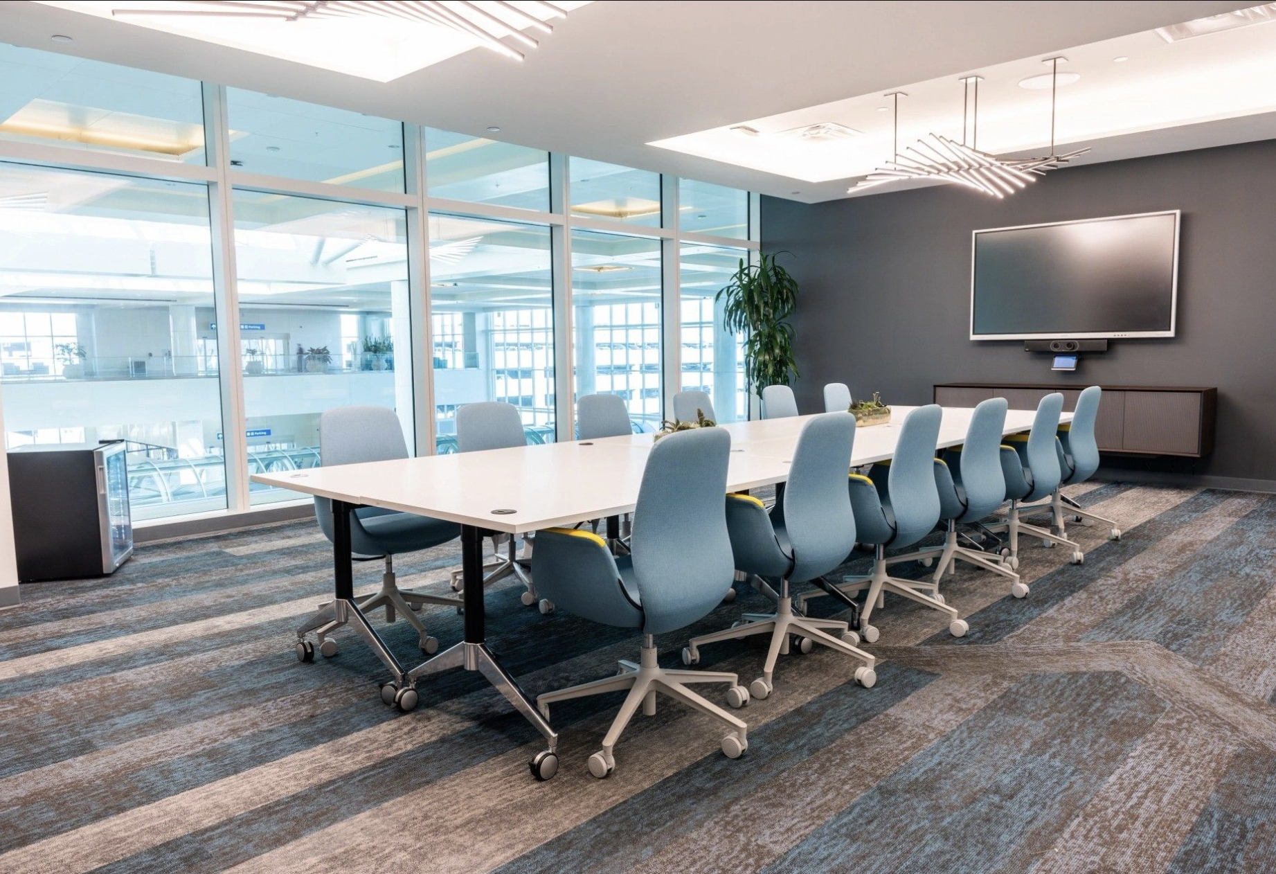 Coworking office at Brightline Station in South Florida