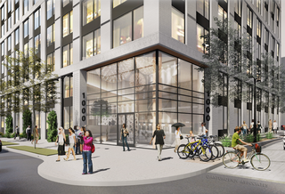 A rendering of Orr Partners 231-unit project on the former Joyce Motors site in Clarendon. 
